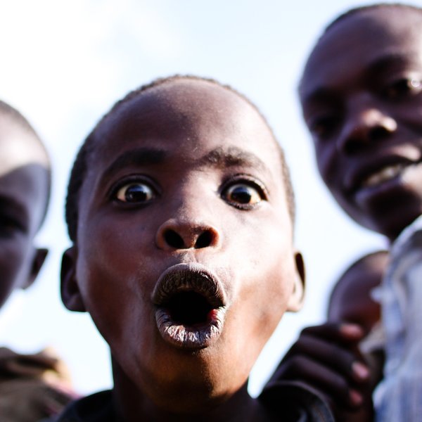 Gesicht eines jungen aus Burundi